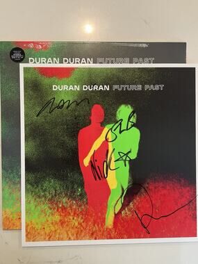 Duran Duran Hand Signed Vinyl Print Plus Album Future Past AUTOGRAPHED #2
